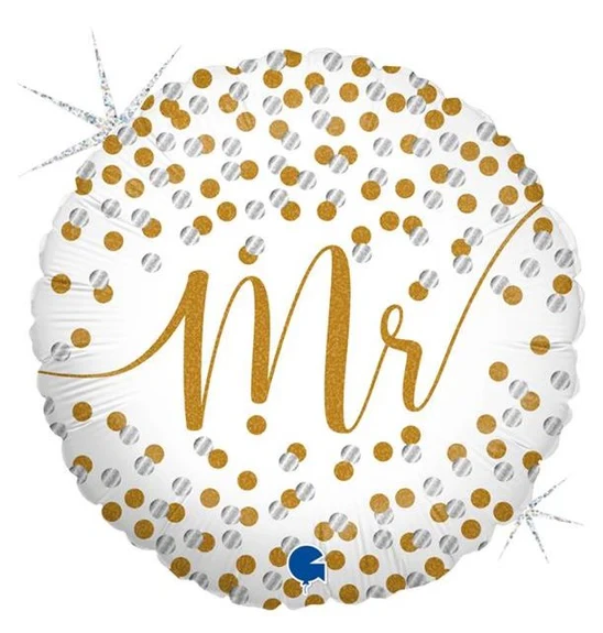 H100 18in Foil Balloon Mr Confetti