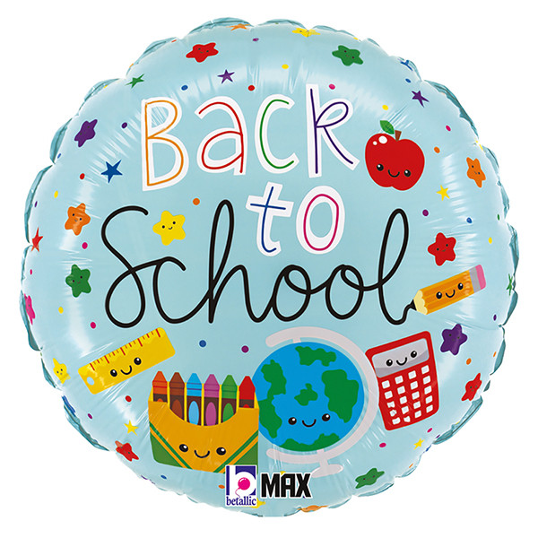 H100 18in Foil Balloon Back to School