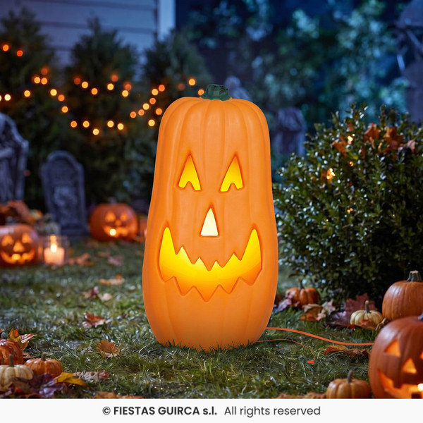 Pumpkin with Intense Light Plastic 70cm