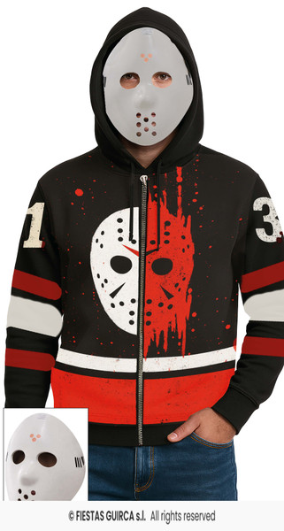 Killer Hoodie with Mask Adult Size Large