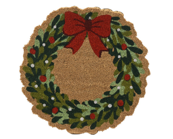 Outdoor Christmas Wreath Doormat 50x150cm