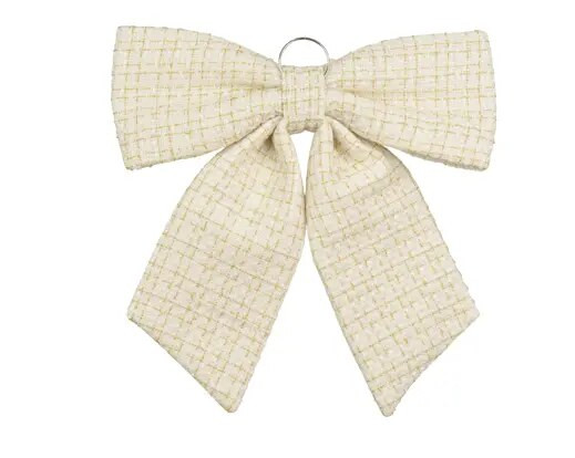 Polyester Bow Wool Cream 52cm