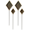 Media Mixage Bezels Bronze Diamond Hatpins
