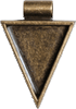 Bezel - Triangle Antique Copper