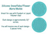 Silicone Snowflake Mats 2 Designs
