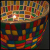 Yonat's Stained Glass Cane Votive