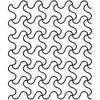 Wave Block Quilt Stencil