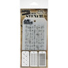 Tim Holtz Mini Layered Stencil Sets 3/pkg Set 44