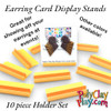 PCP Earring Card Display Stands Set of 10