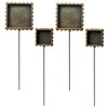 Media Mixage Bezels Bronze Square Hatpins