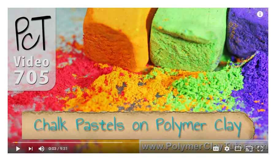 Chalk Pastels on Polymer Clay Video Poly Clay Play