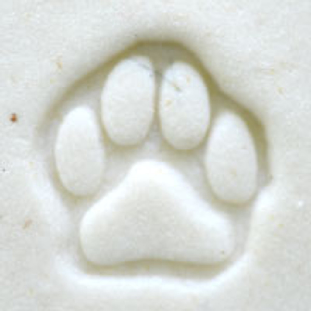 Dog Paw Print Outline Stamp