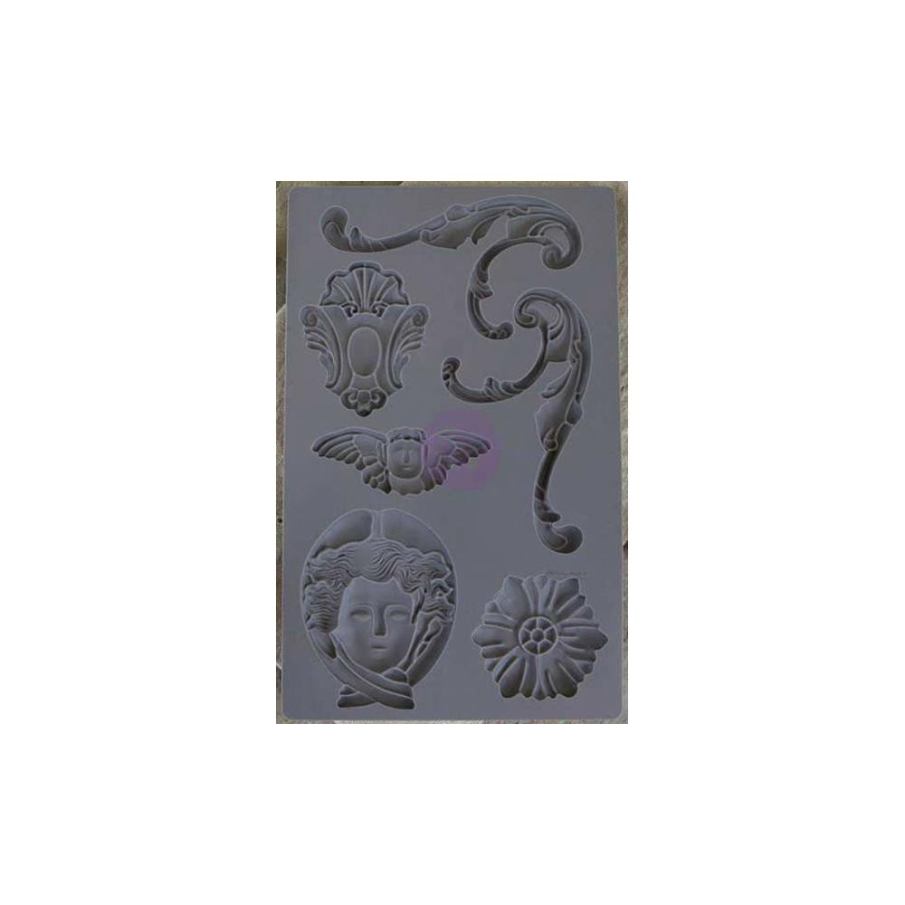 Baroque 1 Iron Orchid Designs Vintage Art Decor Mould Poly Clay Play