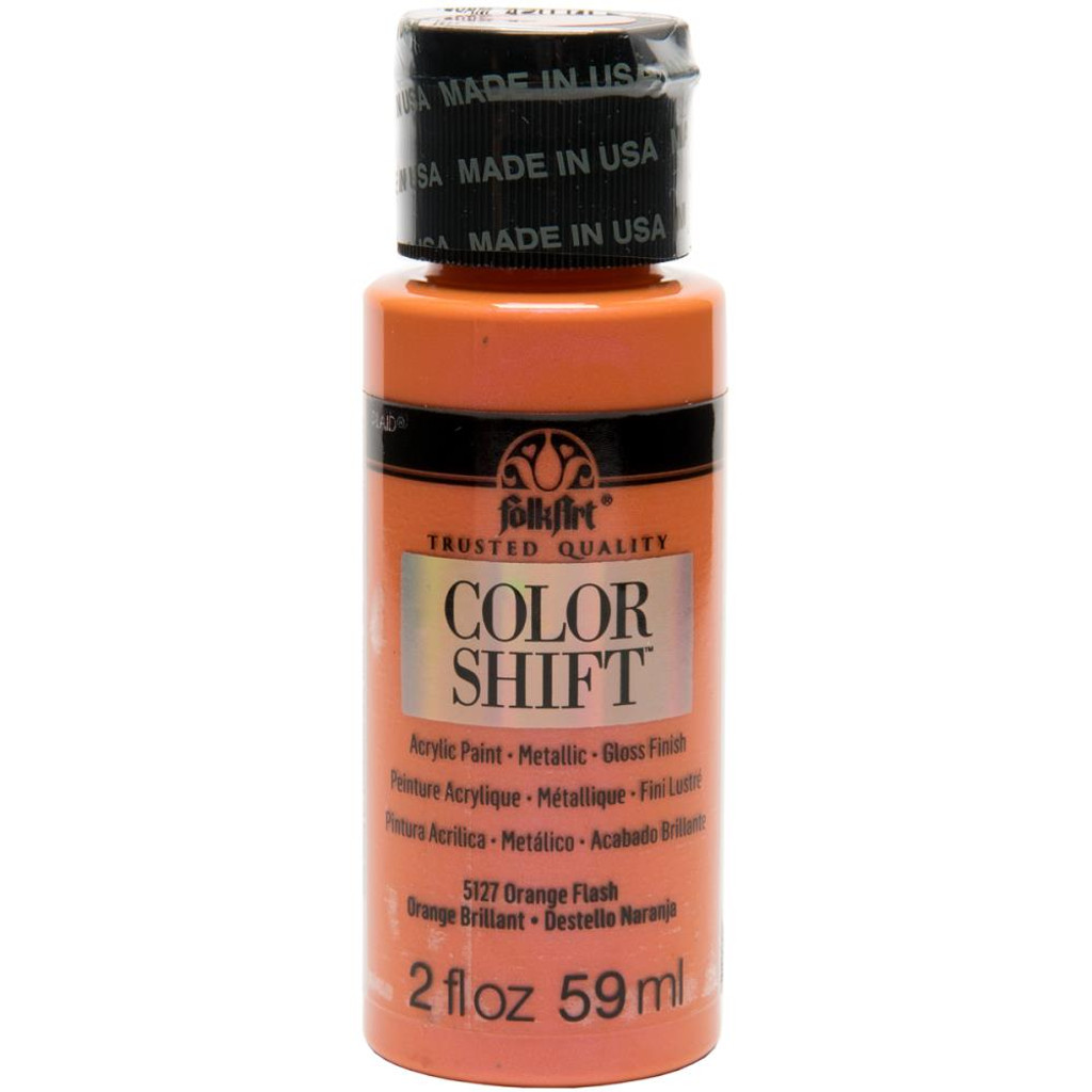 FolkArt Color Shift 2oz Paint - Orange Flash