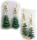 Christmas Tree Earrings or Pendant Tutorial