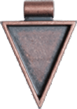 Bezel - Triangle Antique Copper