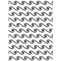 Beach Waves - Background Embossing Folder 4.25"X5.75"