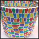 Yonat's Stained Glass Cane Votive