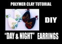 Day and Night Earrings using Powders - Free Tutorial