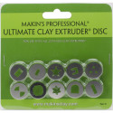 Makin's Professional Ultimate Clay Extruder Discs 10/Pkg Set D