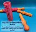 Poly Clay Play Texture Roller Handles sold separately.