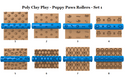 PCP Puppy Paws Texture Rollers Set One - 8 Options