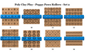 PCP Puppy Paws Texture Rollers Set Two - 8 Options