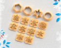 PCP Snowflake - Cutters and Stamps Combo 14 pc set