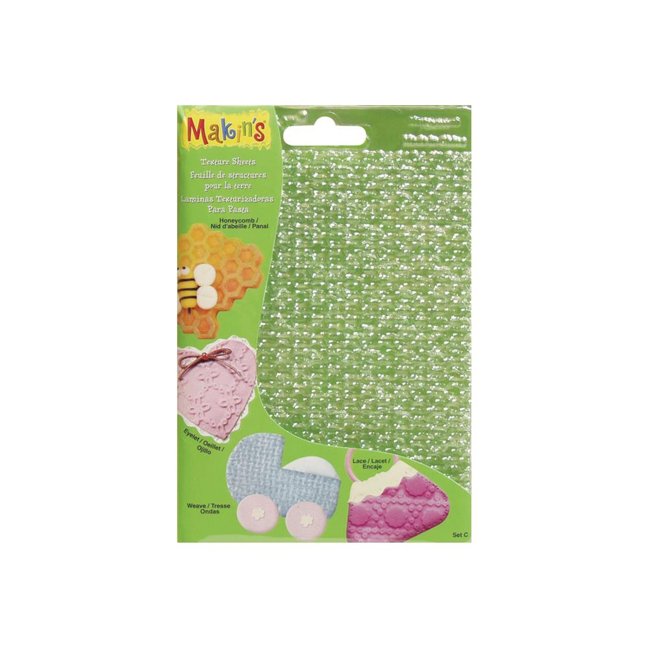 Makin's Clay Texture Sheets Set C 4 psc