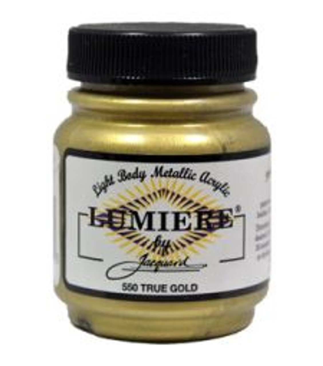 Jacquard Lumiere Metallic Acrylic Paint 2.25oz - True Gold - Poly