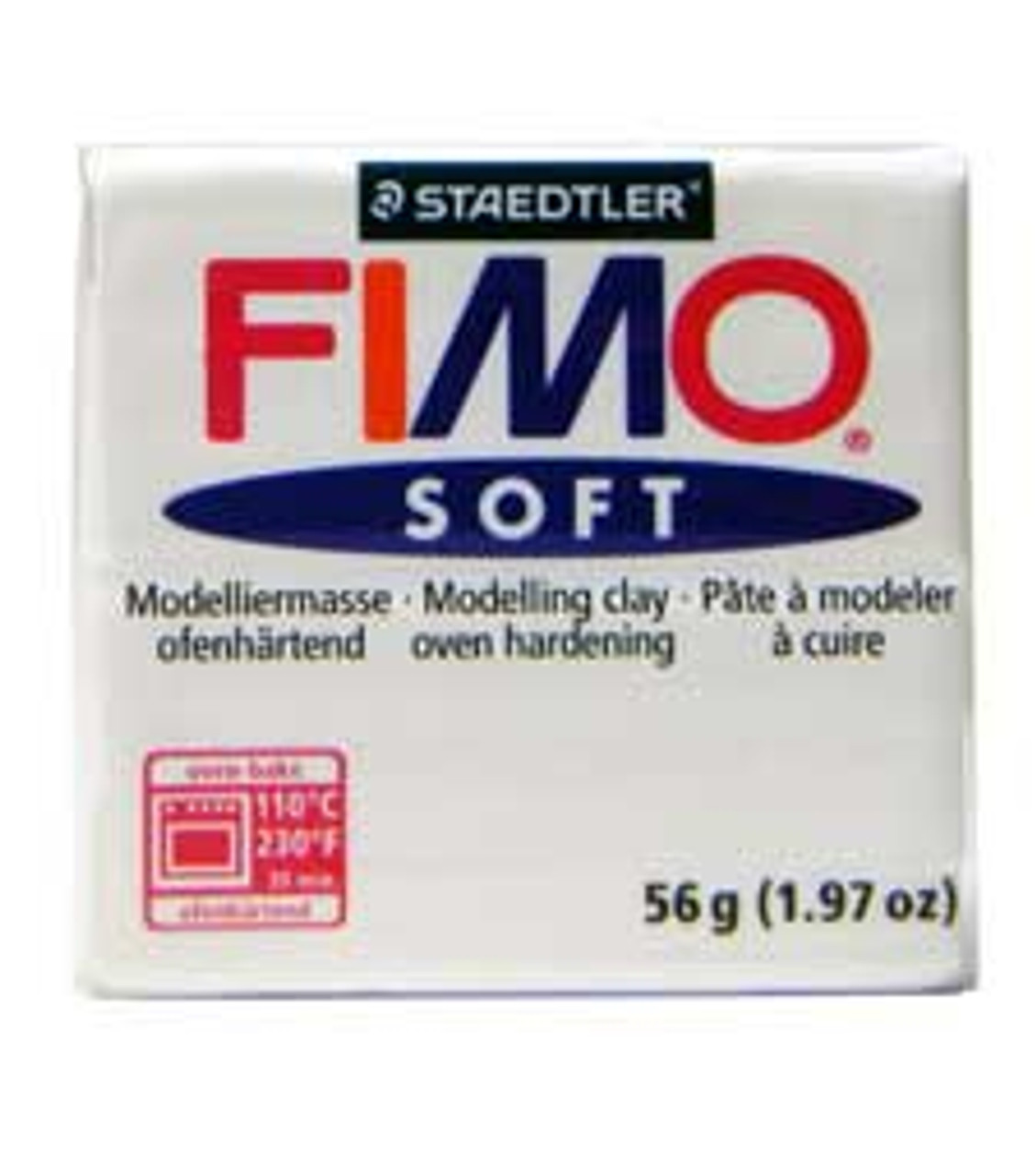 Fimo Soft Polymer Clay - White - Poly Clay Play