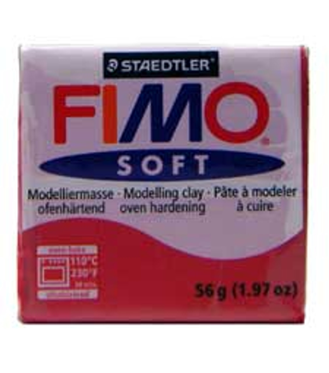 Fimo Soft Polymer Clay - Cherry Red - Poly Clay Play