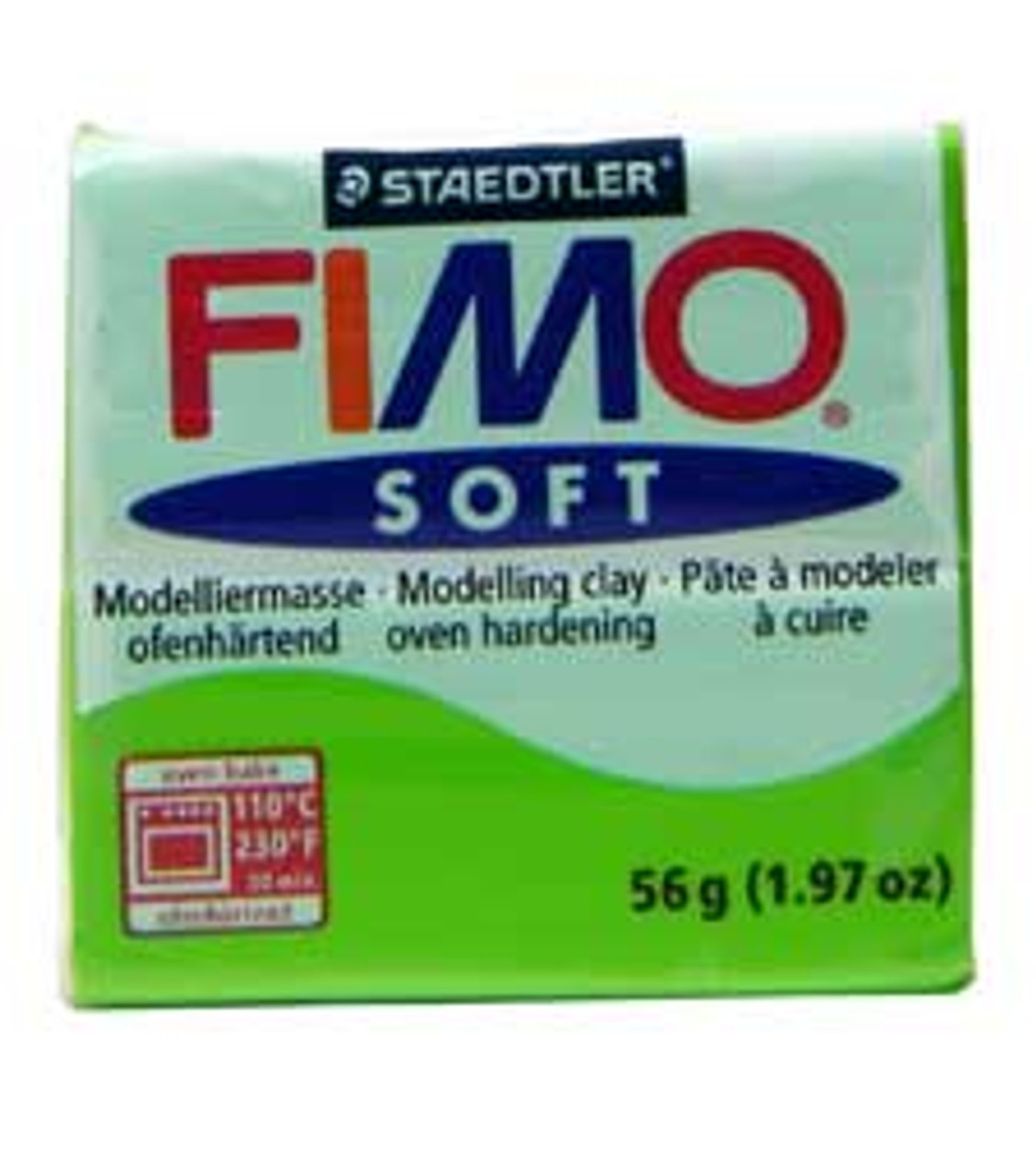 Fimo Soft Polymer Clay - Apple Green - Poly Clay Play