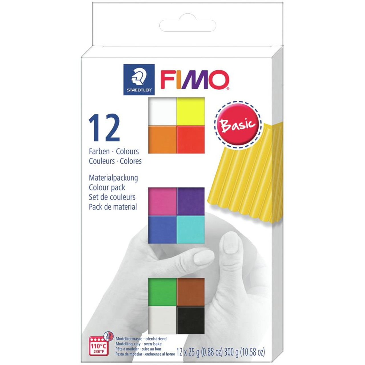 Fimo Basic Multi Pack Kit of 12 Colors
