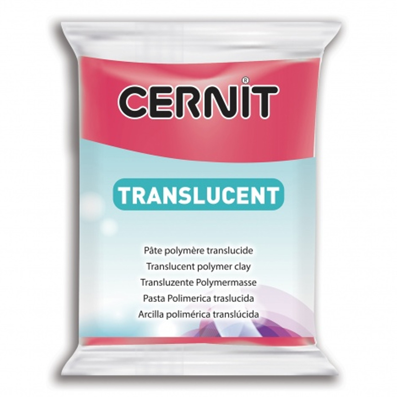 Cernit Translucent Ruby Red - Poly Clay Play