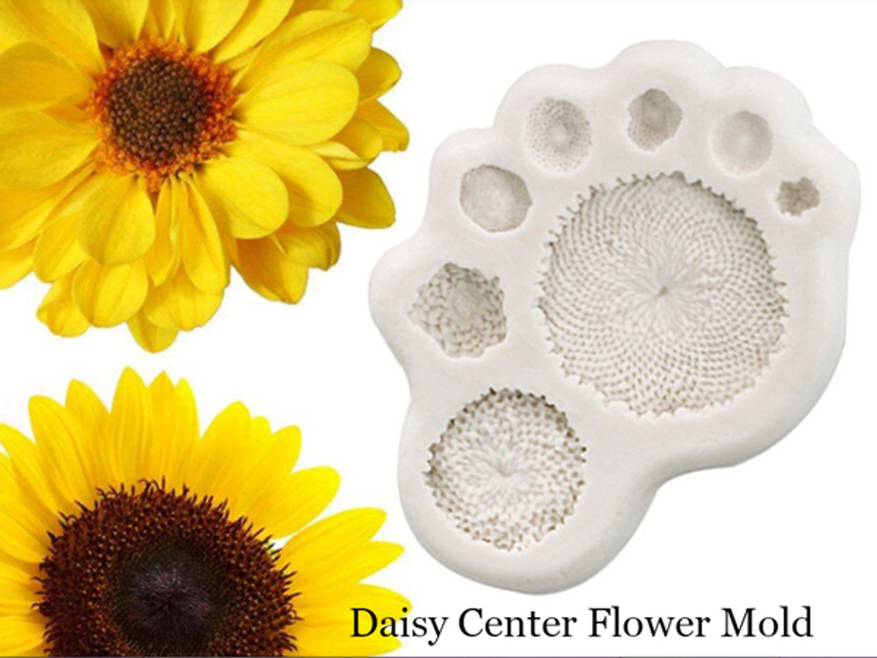 Daisy Sunflower Center Flower Mold
