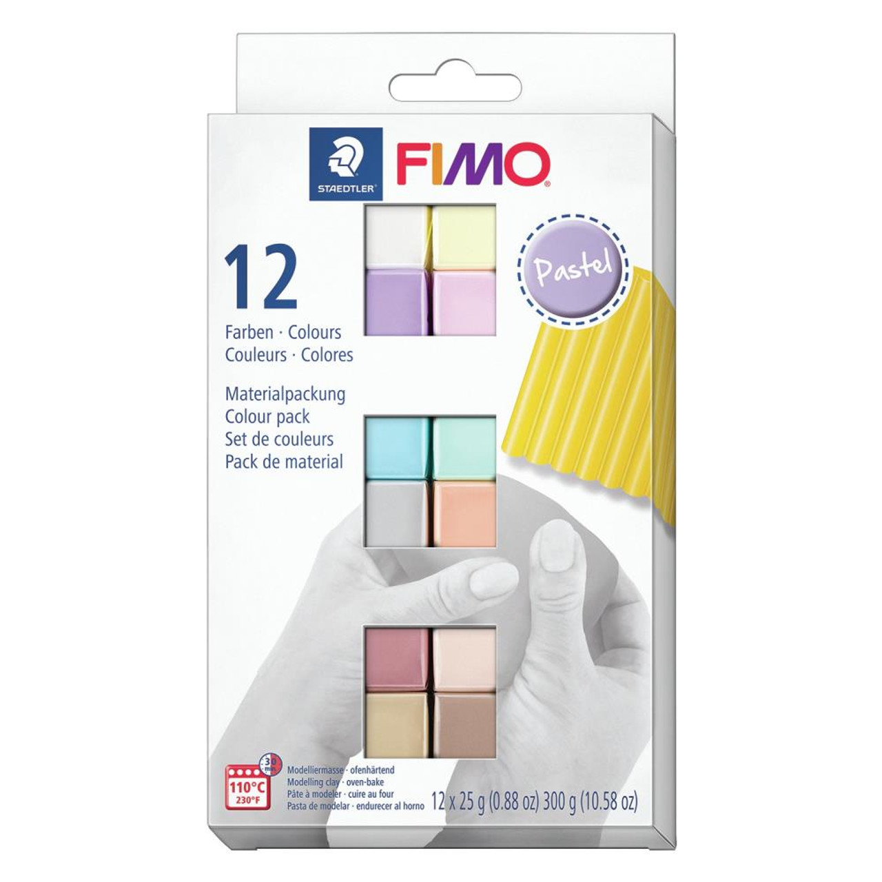 Fimo Basic Multi Pack Kit PASTEL 12 Colors