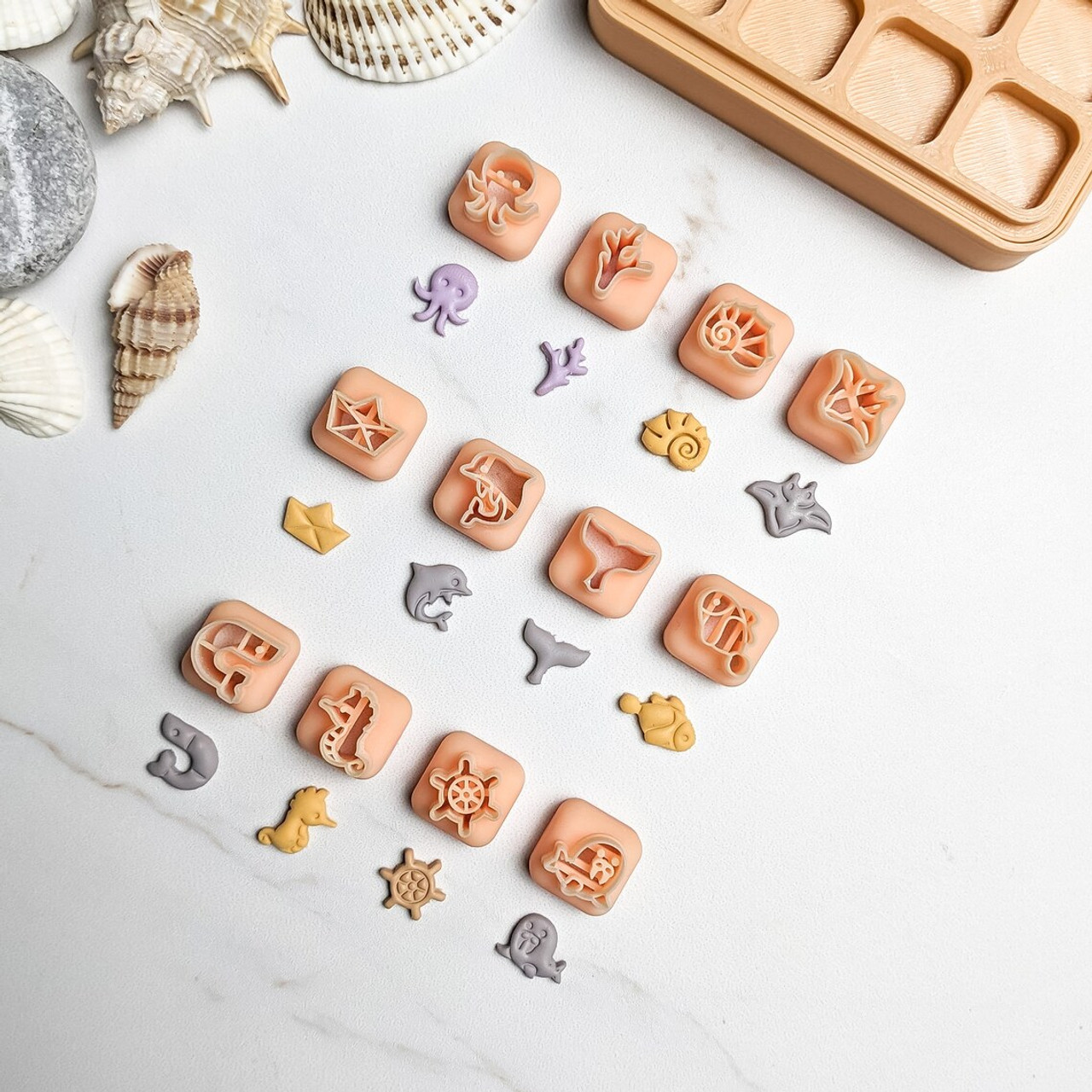 PCP Mini Cutters Set and Storage Box - Be Still My Heart - Poly Clay Play