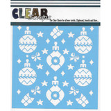 Stencil Holiday Bulbs 6 x 6