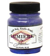 Jacquard Lumiere Metallic Acrylic Paint 2.25oz - Pearlescent Blue