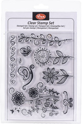 Bird & Butterfly Clear Stamp Set