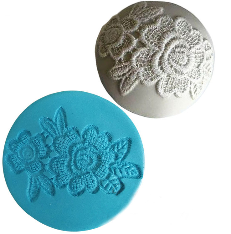 Flower Lace Silicone Mold/Mat Poly Clay Play