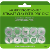 Makin's Professional Ultimate Clay Extruder Discs 10/Pkg Set A