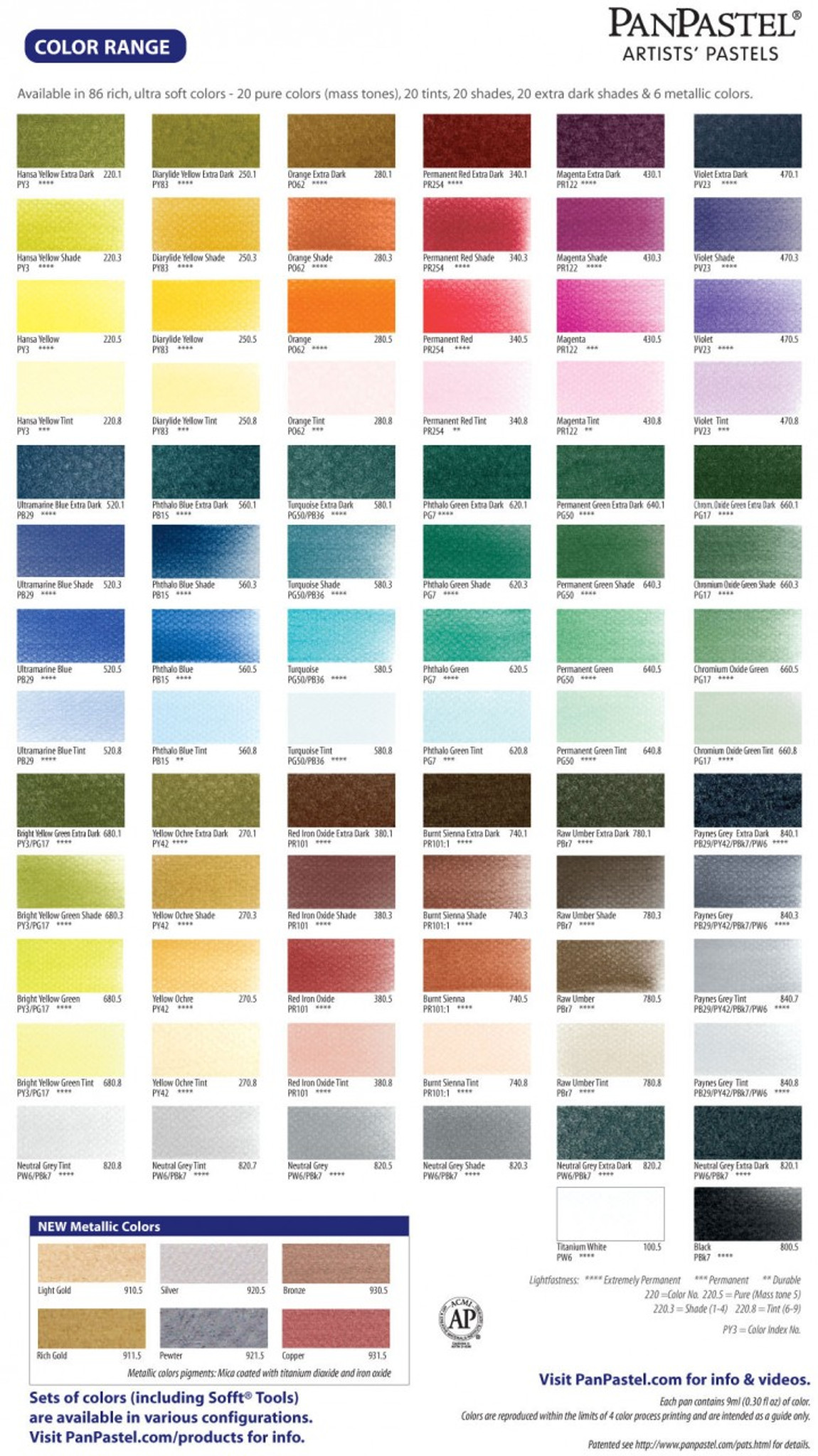 Pastel Color Chart