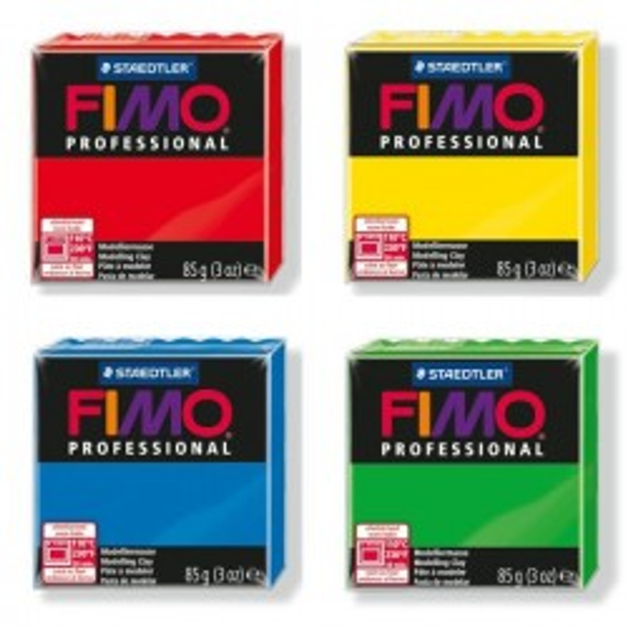 FIMO Effect Modelling Clay Professional Set 12 x 57g 7 Pro Moulding Instruments