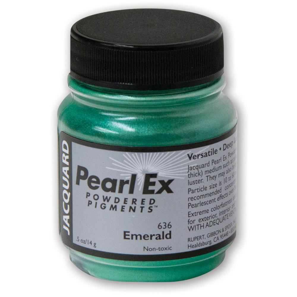 Jacquard Pearl Ex Powdered Pigment 14g - Emerald - Poly Clay Play