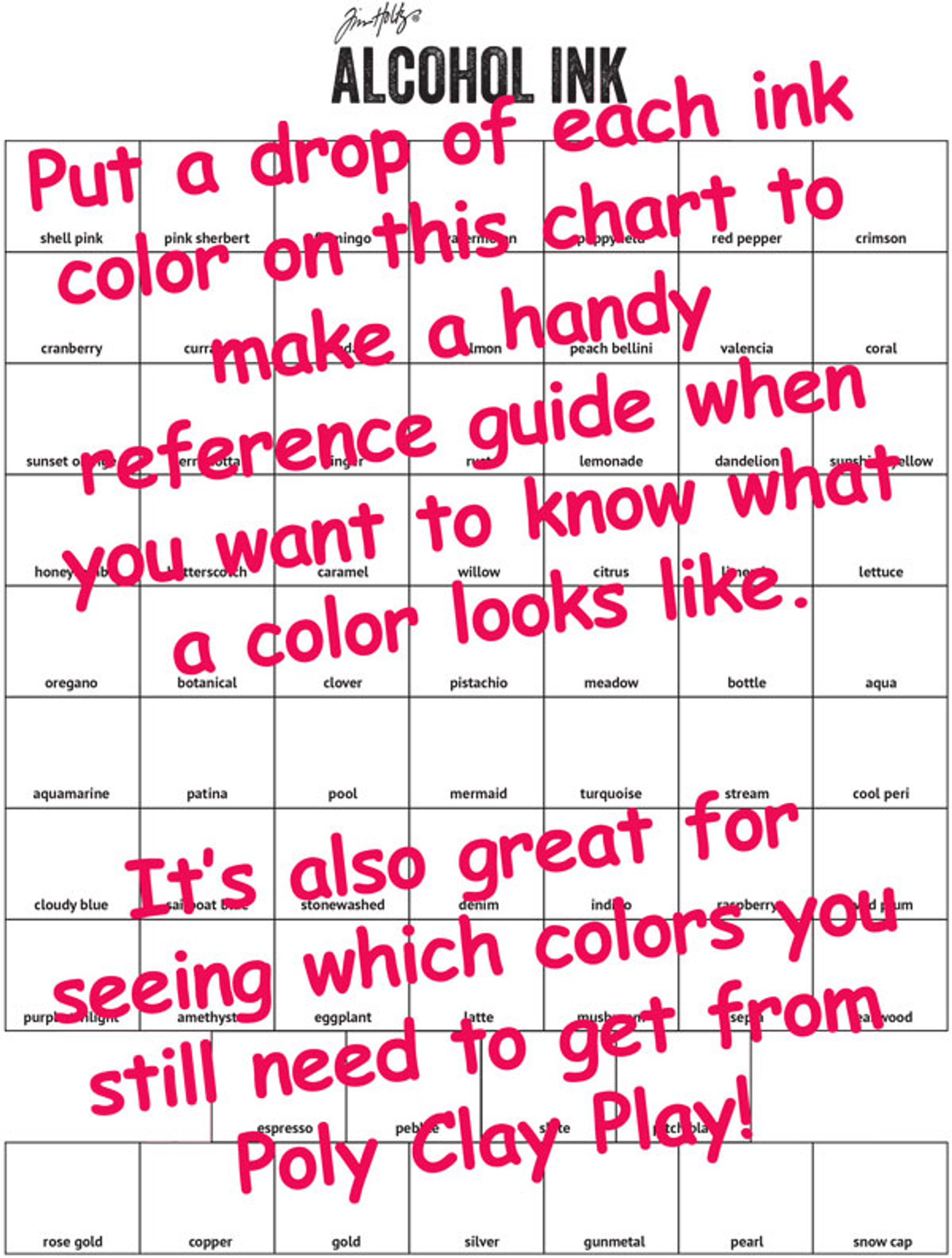 Pinata Ink Color Chart