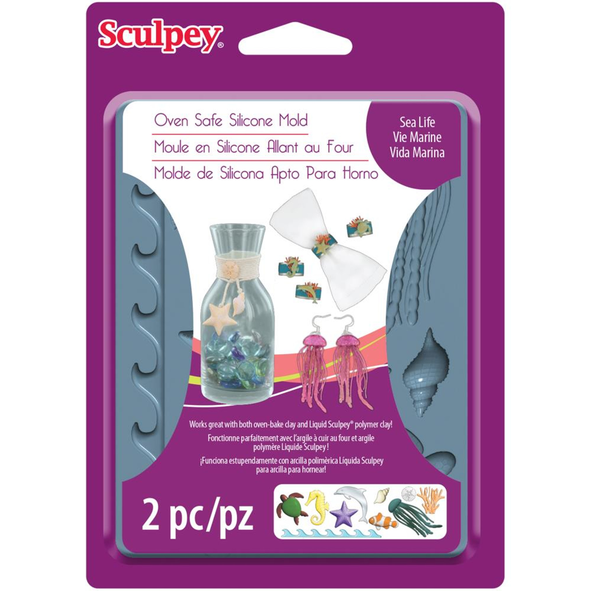 Sculpey Mold - Sea Life - Poly Clay Play