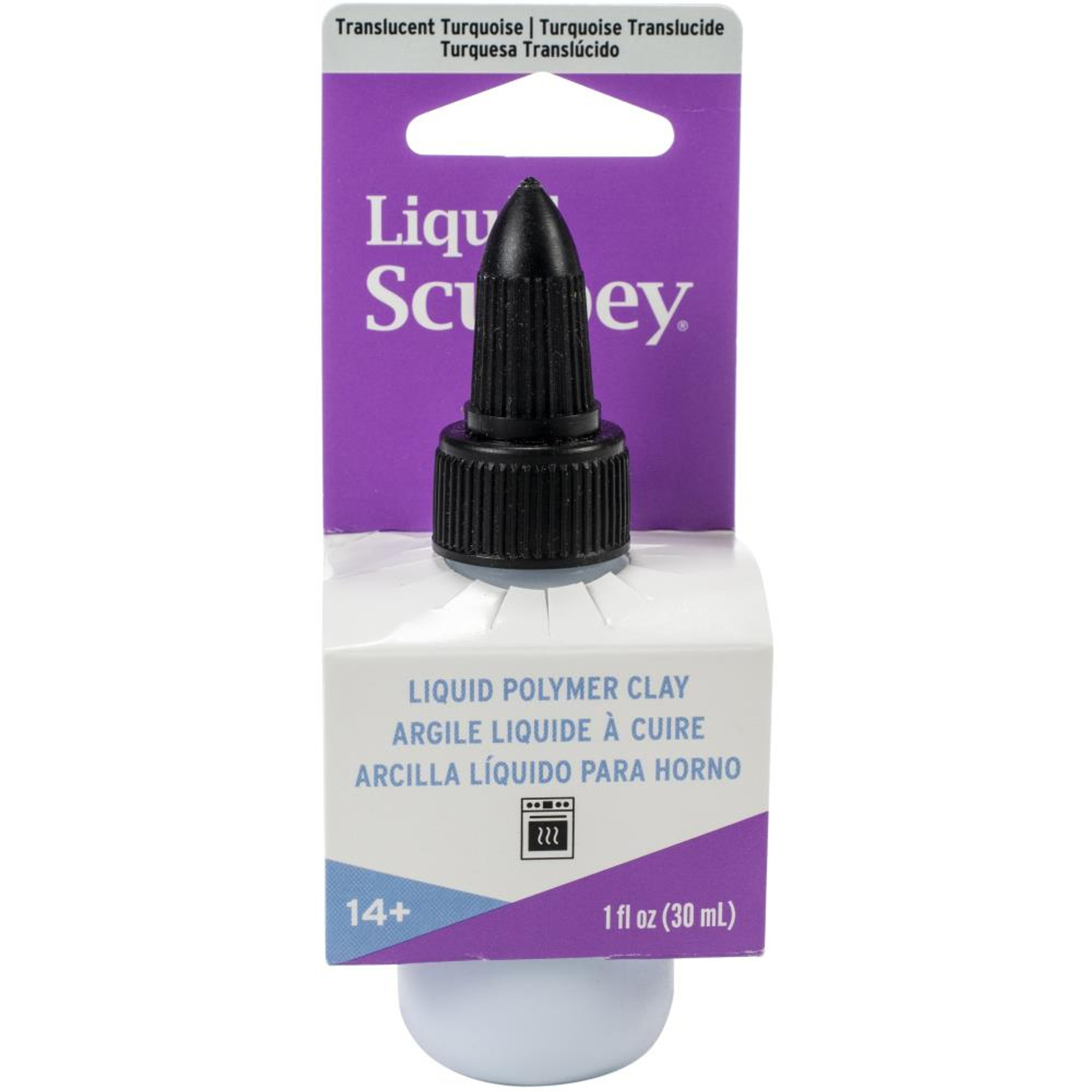 Sculpey® Liquid Bakeable Clay Translucent Turquoise 1 oz - Poly