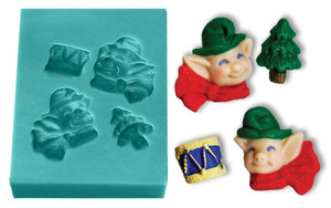 Mini Mold - Elves with Toys